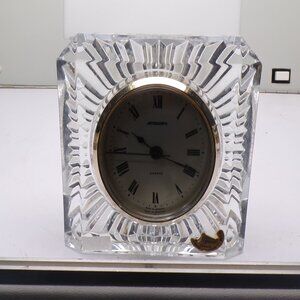 Vintage Staiger Germany With French Crystal case Mantle Clock Quartz Movement